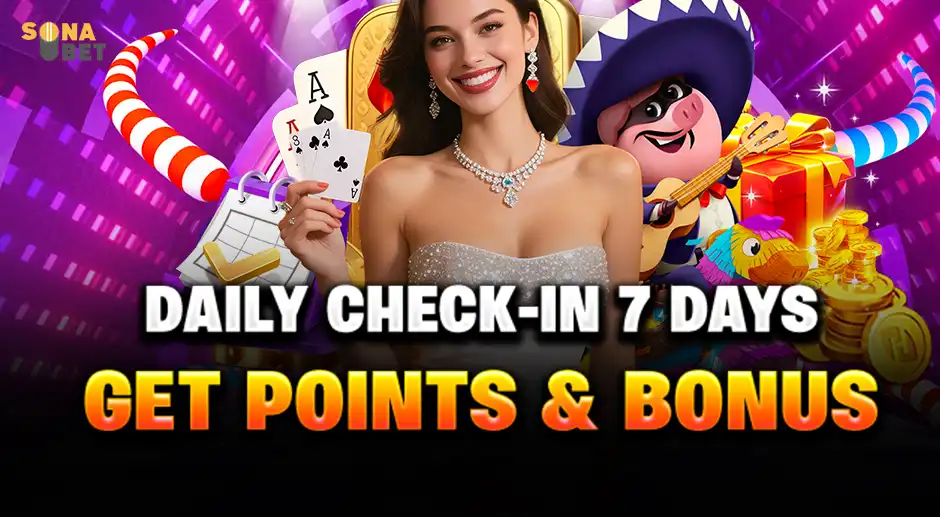 Daily Check In 7 Days Get Points and Bonus